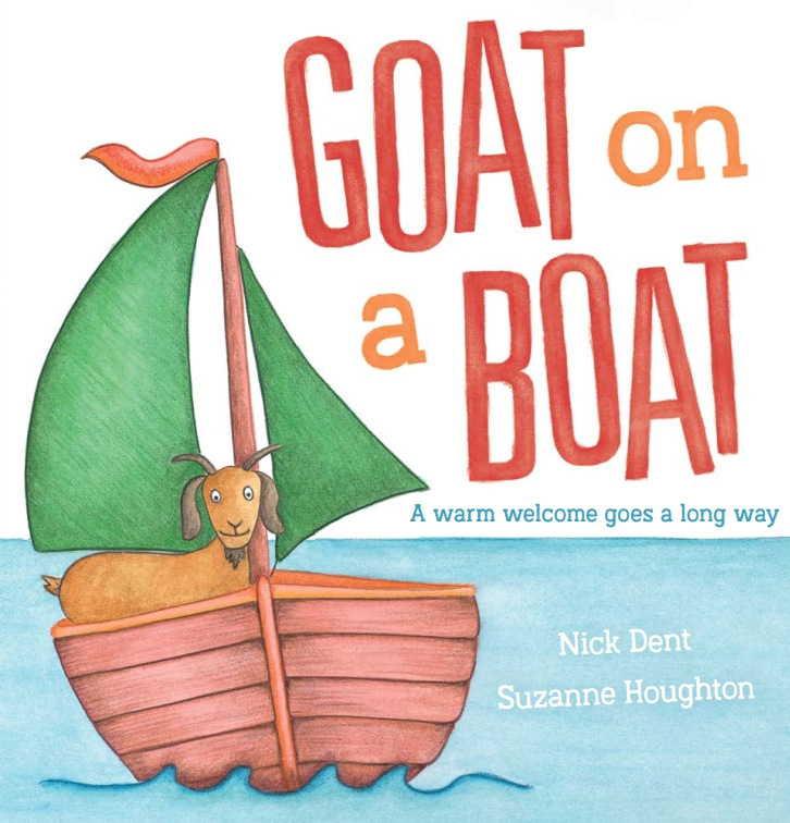 Cover of Goat on a Boat, illustrated by Suzanne Houghton